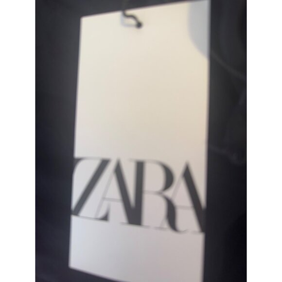 ZARA Black Sheer Small Long Sleeve Embroidered Beaded Blouse - Picture 13 of 16